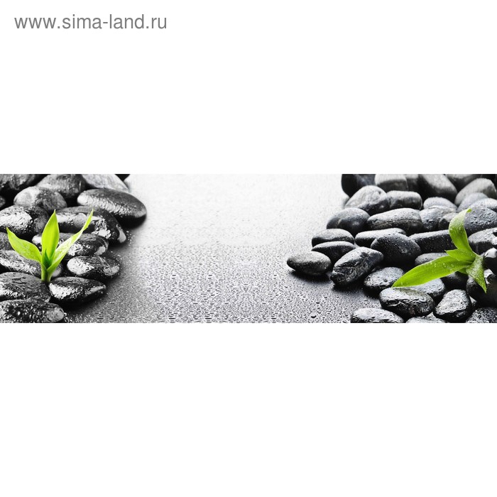 фото Кухонный фартук 2000х600 мм, закалённое стекло 4 мм, 6 отверстий под крепёж, цвет арт53