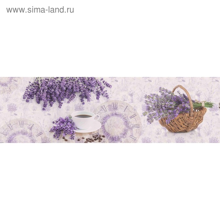 фото Кухонный фартук 2000х600 мм, закалённое стекло 4 мм, 6 отверстий под крепёж, цвет арт67