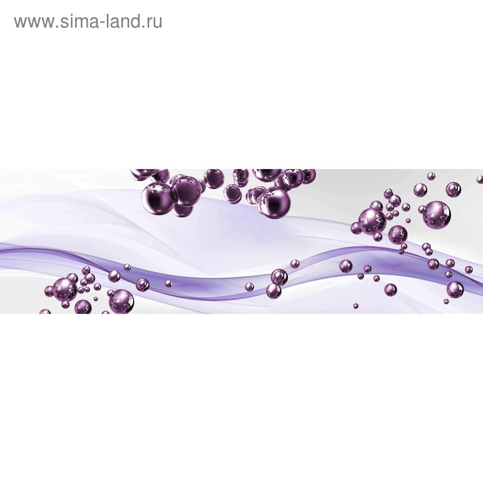 фото Кухонный фартук 2000х600 мм, закалённое стекло 4 мм, 6 отверстий под крепёж, цвет арт433