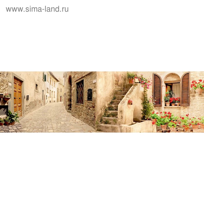 фото Кухонный фартук 2000х600 мм, закалённое стекло 4 мм, 6 отверстий под крепёж, цвет арт760