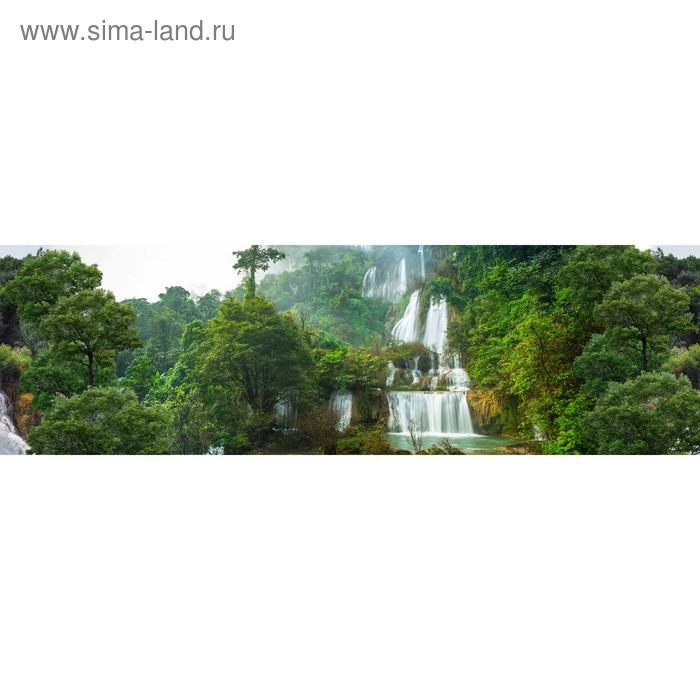 фото Кухонный фартук 2000х600 мм, закалённое стекло 4 мм, 6 отверстий под крепёж, цвет арт784