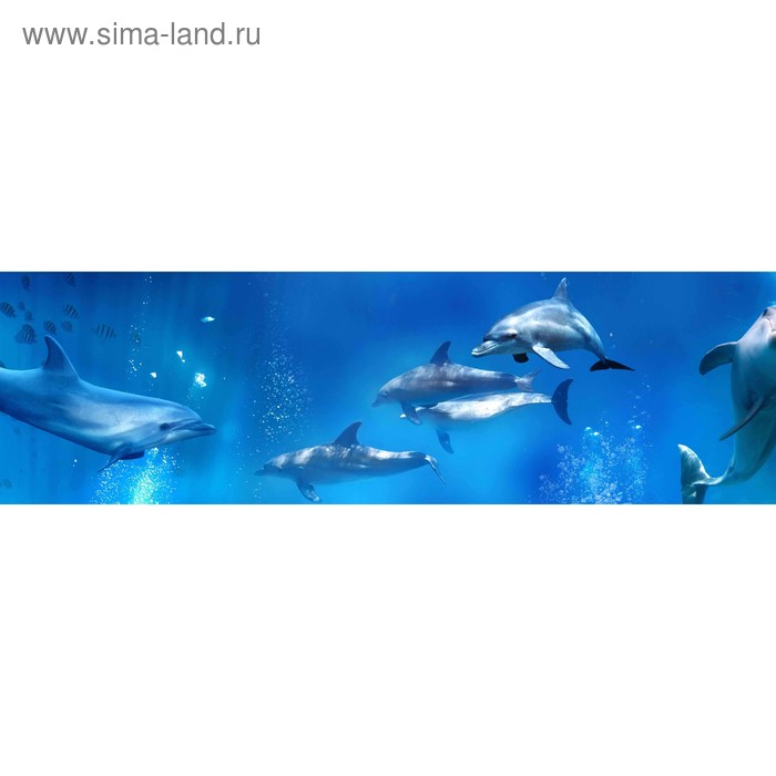 фото Кухонный фартук 2000х600 мм, закалённое стекло 4 мм, 6 отверстий под крепёж, цвет арт841