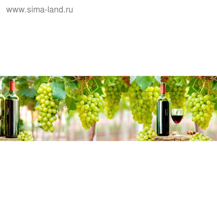 фото Кухонный фартук 2000х600 мм, закалённое стекло 4 мм, 6 отверстий под крепёж, цвет арт2199