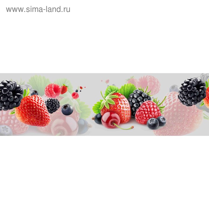 фото Кухонный фартук 2000х600 мм, закалённое стекло 4 мм, 6 отверстий под крепёж, цвет арт1836