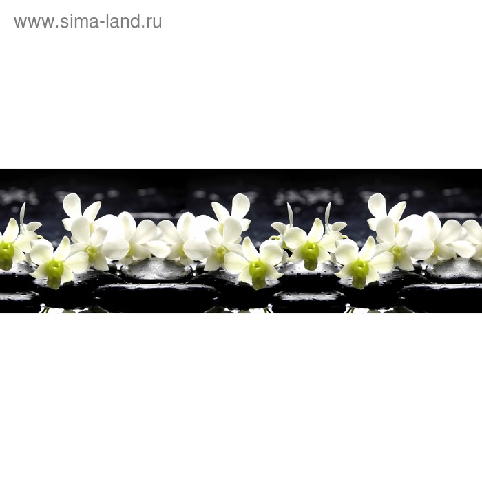 фото Кухонный фартук 2000х600 мм, закалённое стекло 4 мм, 6 отверстий под крепёж, цвет цв0251