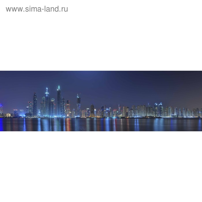 фото Кухонный фартук 2000х600 мм, закалённое стекло 4 мм, 6 отверстий под крепёж, цвет го0083