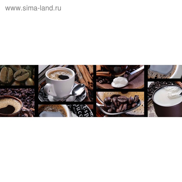 фото Кухонный фартук 2100х600 мм, закалённое стекло 4 мм, 6 отверстий под крепёж, цвет нп0081