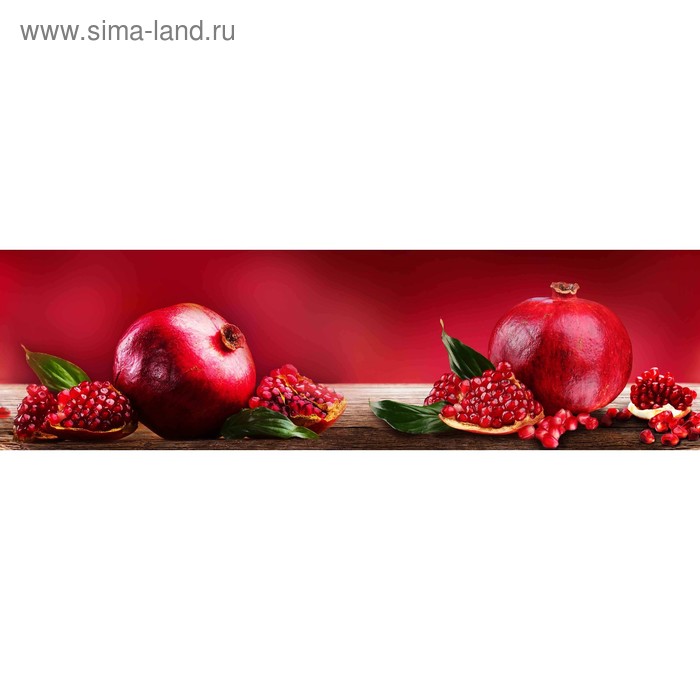 фото Кухонный фартук 2100х600 мм, закалённое стекло 4 мм, 6 отверстий под крепёж, цвет арт35