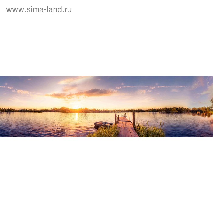 фото Кухонный фартук 2100х600 мм, закалённое стекло 4 мм, 6 отверстий под крепёж, цвет арт178