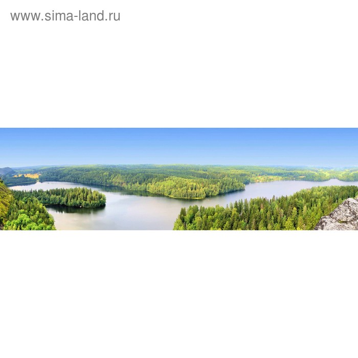 фото Кухонный фартук 2100х600 мм, закалённое стекло 4 мм, 6 отверстий под крепёж, цвет арт718