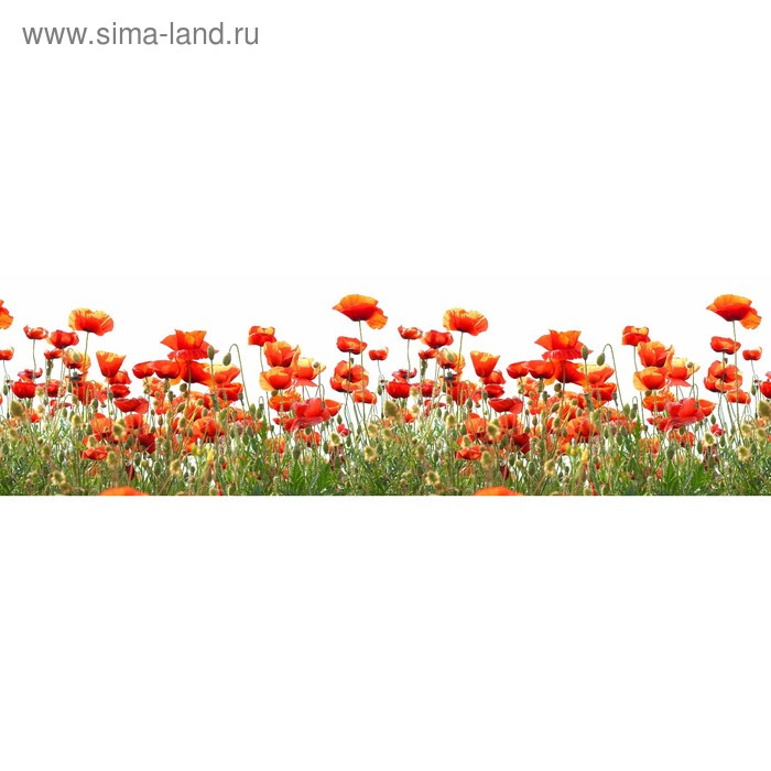 фото Кухонный фартук 2100х600 мм, закалённое стекло 4 мм, 6 отверстий под крепёж, цвет цв0272