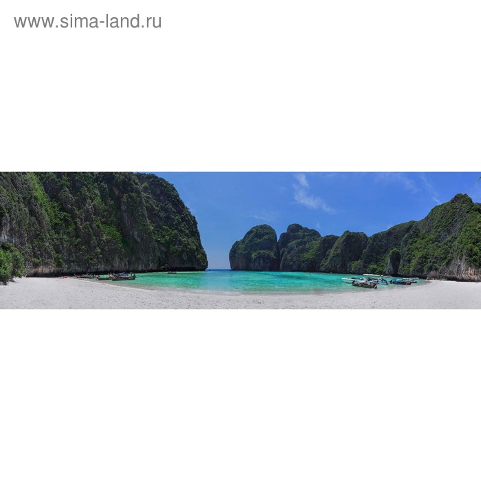 фото Кухонный фартук 2100х600 мм, закалённое стекло 4 мм, 6 отверстий под крепёж, цвет мп0034