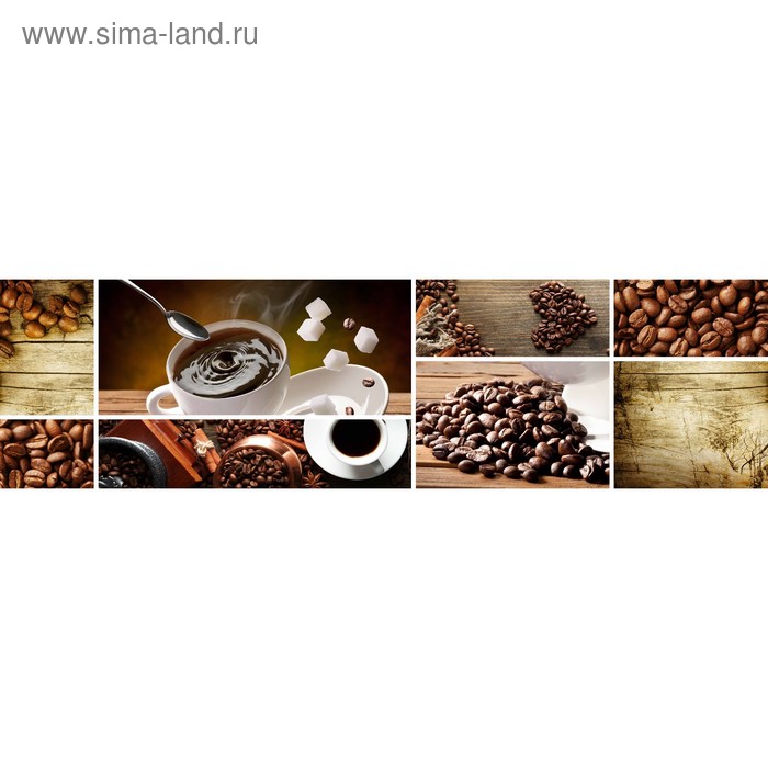 фото Кухонный фартук 2200х600 мм, закалённое стекло 4 мм, 6 отверстий под крепёж, цвет нп0022