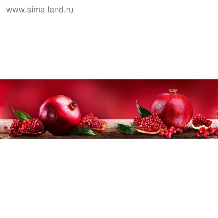 фото Кухонный фартук 2200х600 мм, закалённое стекло 4 мм, 6 отверстий под крепёж, цвет арт35