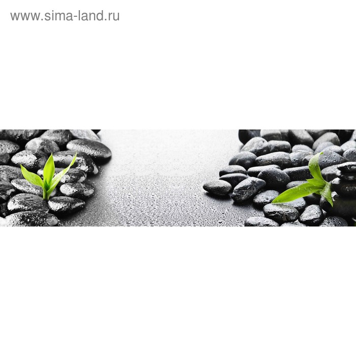 фото Кухонный фартук 2200х600 мм, закалённое стекло 4 мм, 6 отверстий под крепёж, цвет арт53