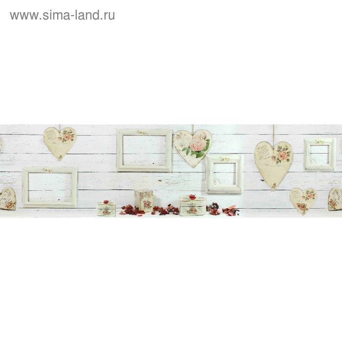 фото Кухонный фартук 2200х600 мм, закалённое стекло 4 мм, 6 отверстий под крепёж, цвет арт227