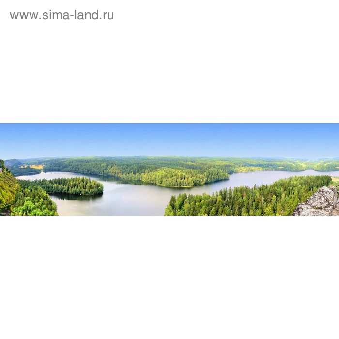 фото Кухонный фартук 2200х600 мм, закалённое стекло 4 мм, 6 отверстий под крепёж, цвет арт718