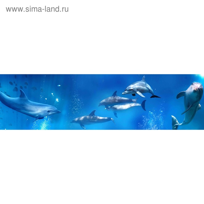 фото Кухонный фартук 2200х600 мм, закалённое стекло 4 мм, 6 отверстий под крепёж, цвет арт841