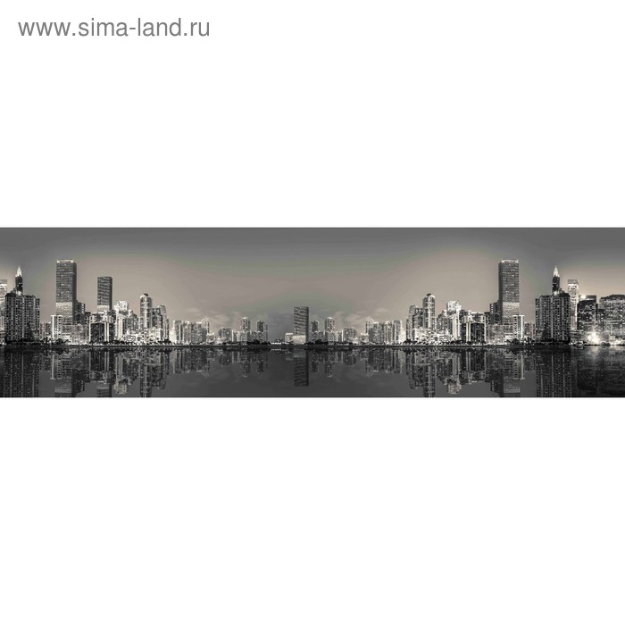 фото Кухонный фартук 2200х600 мм, закалённое стекло 4 мм, 6 отверстий под крепёж, цвет арт1857