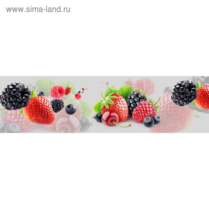 фото Кухонный фартук 2200х600 мм, закалённое стекло 4 мм, 6 отверстий под крепёж, цвет арт1836