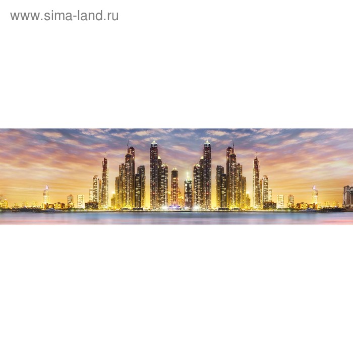 фото Кухонный фартук 2200х600 мм, закалённое стекло 4 мм, 6 отверстий под крепёж, цвет арт1787