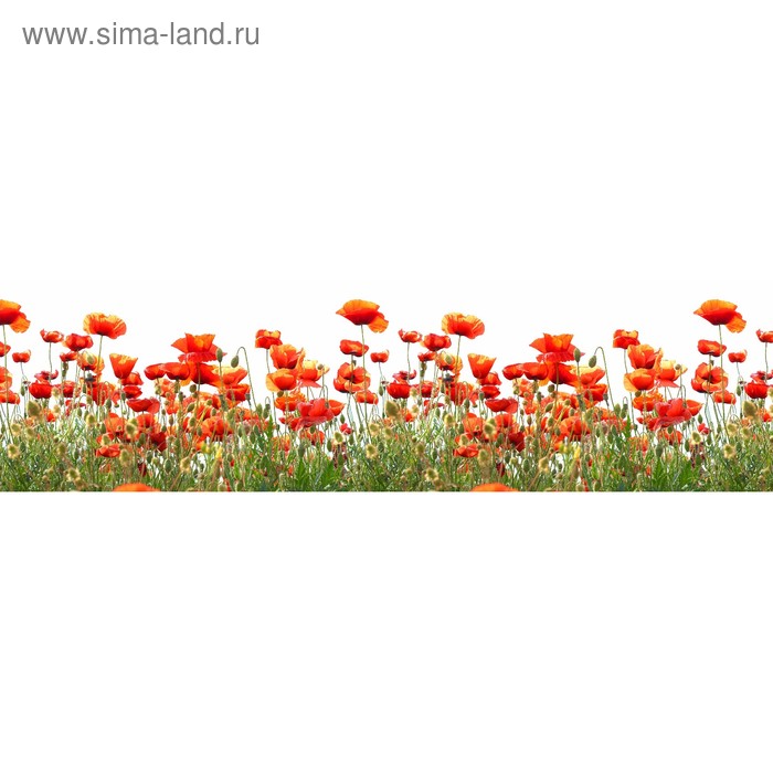 фото Кухонный фартук 2200х600 мм, закалённое стекло 4 мм, 6 отверстий под крепёж, цвет цв0272