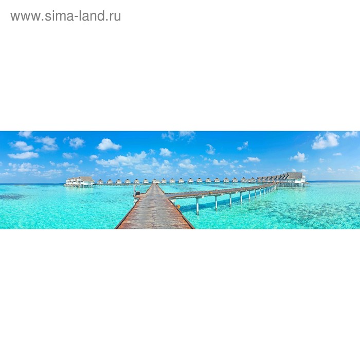 фото Кухонный фартук 2200х600 мм, закалённое стекло 4 мм, 6 отверстий под крепёж, цвет мп0072