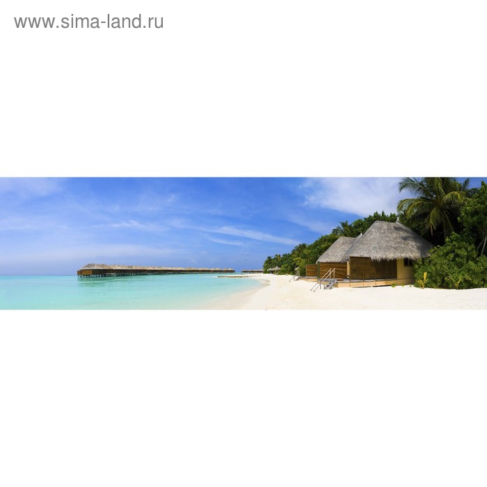 фото Кухонный фартук 2200х600 мм, закалённое стекло 4 мм, 6 отверстий под крепёж, цвет мп0166