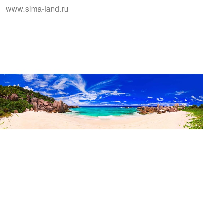 фото Кухонный фартук 2200х600 мм, закалённое стекло 4 мм, 6 отверстий под крепёж, цвет мп0019