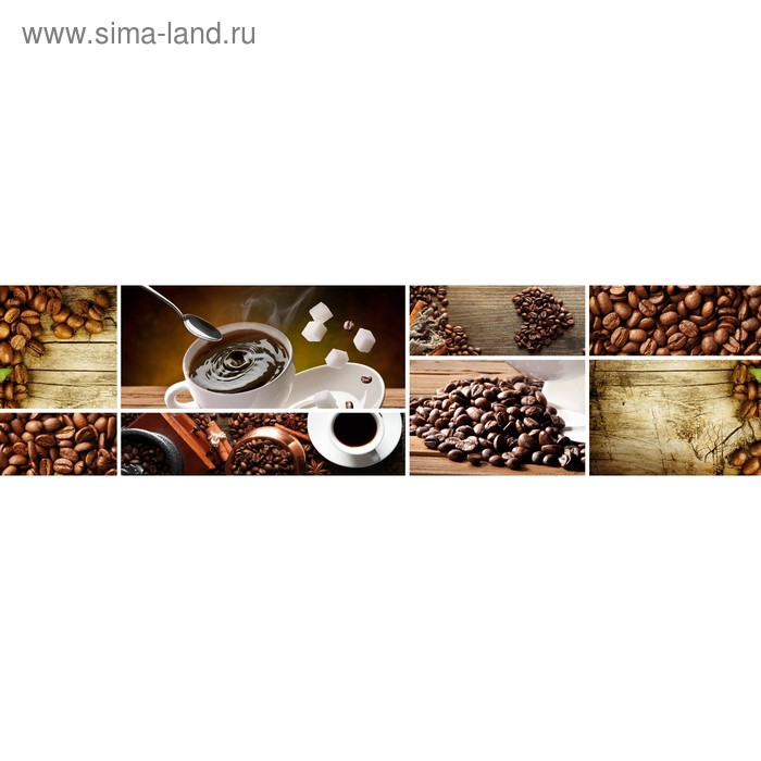 фото Кухонный фартук 2400х600 мм, закалённое стекло 4 мм, 6 отверстий под крепёж, цвет нп0022