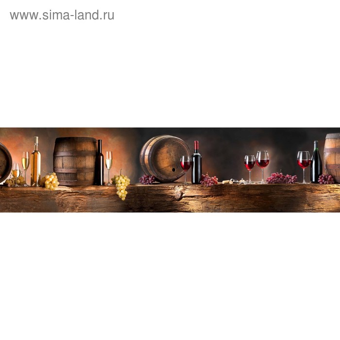 фото Кухонный фартук 2400х600 мм, закалённое стекло 4 мм, 6 отверстий под крепёж, цвет нп0010