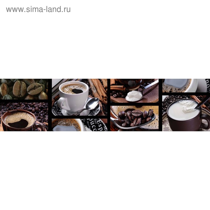 фото Кухонный фартук 2400х600 мм, закалённое стекло 4 мм, 6 отверстий под крепёж, цвет нп0081