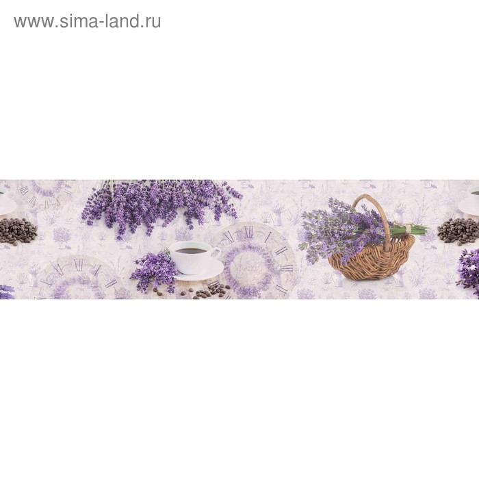 фото Кухонный фартук 2400х600 мм, закалённое стекло 4 мм, 6 отверстий под крепёж, цвет арт67