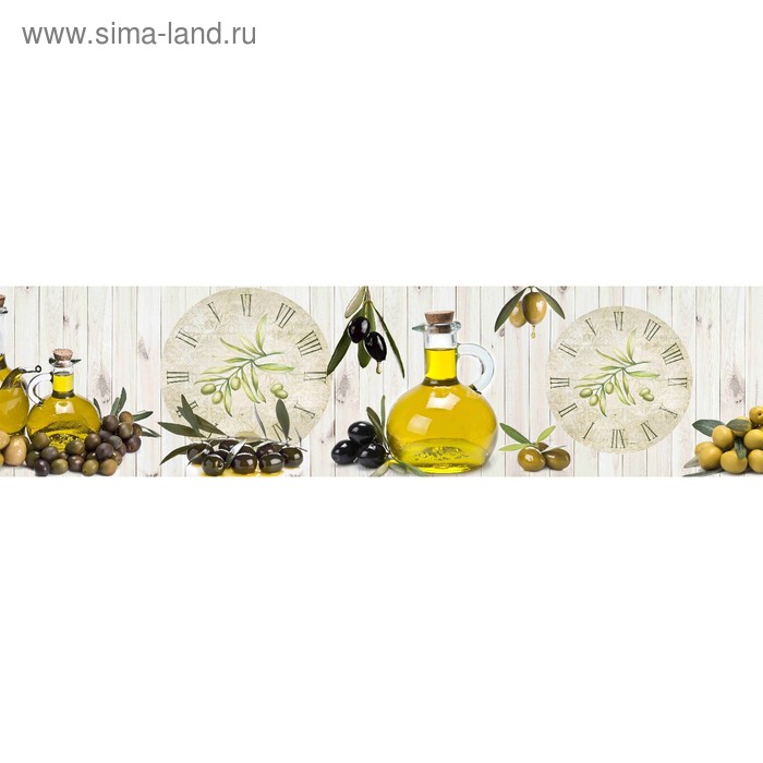 фото Кухонный фартук 2400х600 мм, закалённое стекло 4 мм, 6 отверстий под крепёж, цвет арт209