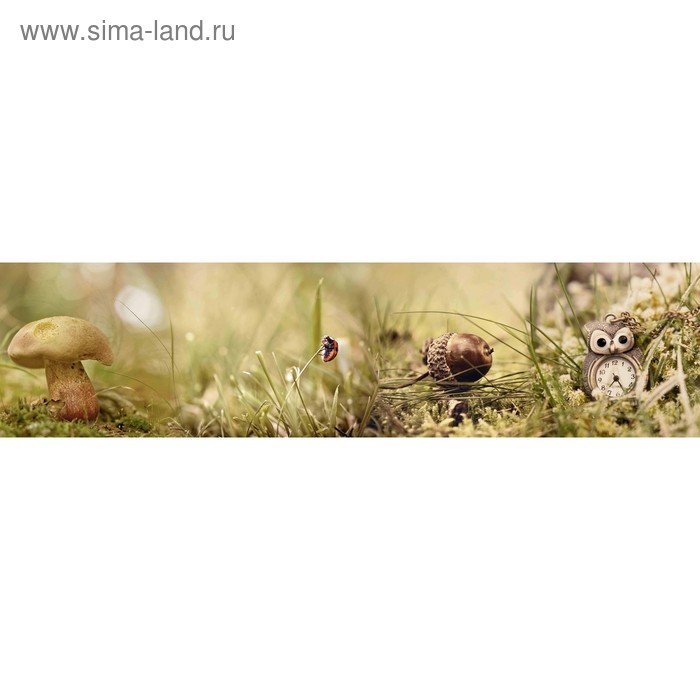 фото Кухонный фартук 2400х600 мм, закалённое стекло 4 мм, 6 отверстий под крепёж, цвет арт238