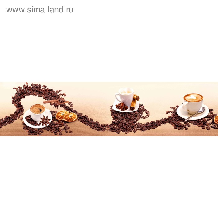 фото Кухонный фартук 2400х600 мм, закалённое стекло 4 мм, 6 отверстий под крепёж, цвет арт276