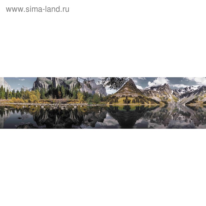 фото Кухонный фартук 2400х600 мм, закалённое стекло 4 мм, 6 отверстий под крепёж, цвет арт295