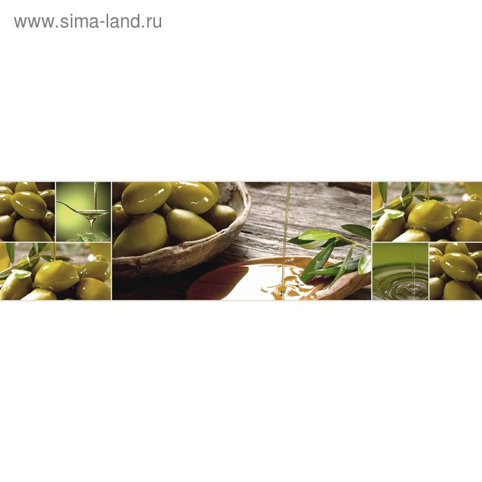 фото Кухонный фартук 2400х600 мм, закалённое стекло 4 мм, 6 отверстий под крепёж, цвет арт303