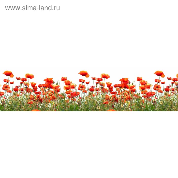 фото Кухонный фартук 2400х600 мм, закалённое стекло 4 мм, 6 отверстий под крепёж, цвет цв0272