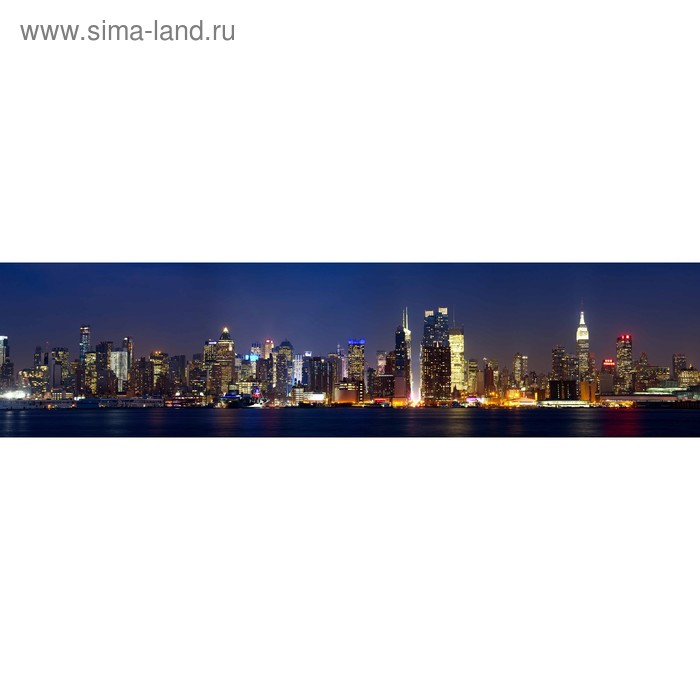 фото Кухонный фартук 2400х600 мм, закалённое стекло 4 мм, 6 отверстий под крепёж, цвет го0046