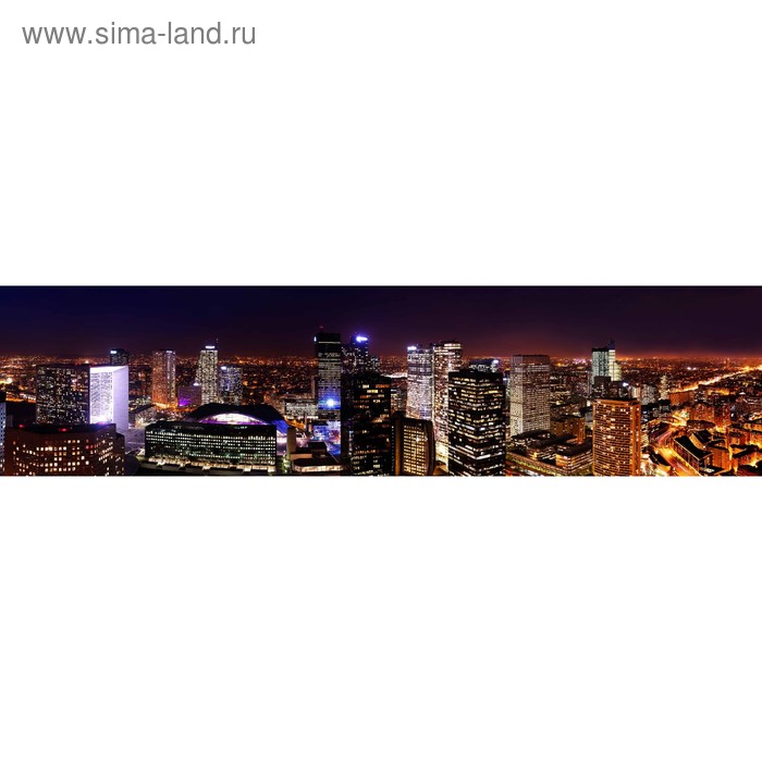 фото Кухонный фартук 2400х600 мм, закалённое стекло 4 мм, 6 отверстий под крепёж, цвет го0199