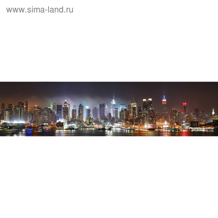 фото Кухонный фартук 2400х600 мм, закалённое стекло 4 мм, 6 отверстий под крепёж, цвет го0230