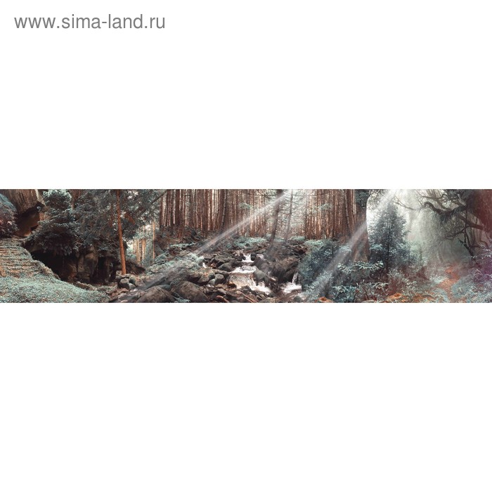 фото Кухонный фартук 2600х600 мм, закалённое стекло 4 мм, 6 отверстий под крепёж, цвет арт72