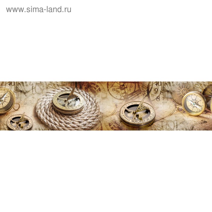 фото Кухонный фартук 2600х600 мм, закалённое стекло 4 мм, 6 отверстий под крепёж, цвет арт162