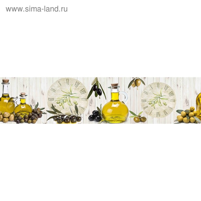 фото Кухонный фартук 2600х600 мм, закалённое стекло 4 мм, 6 отверстий под крепёж, цвет арт209