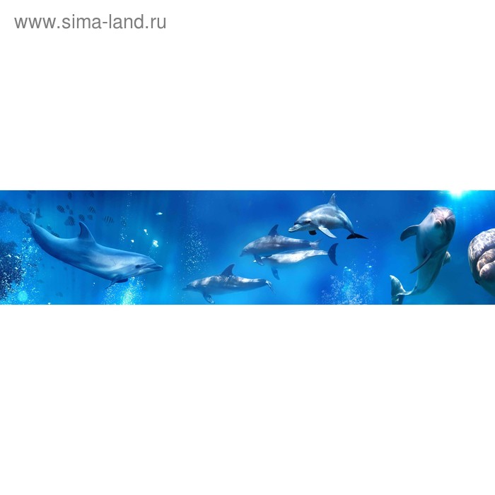 фото Кухонный фартук 2600х600 мм, закалённое стекло 4 мм, 6 отверстий под крепёж, цвет арт841