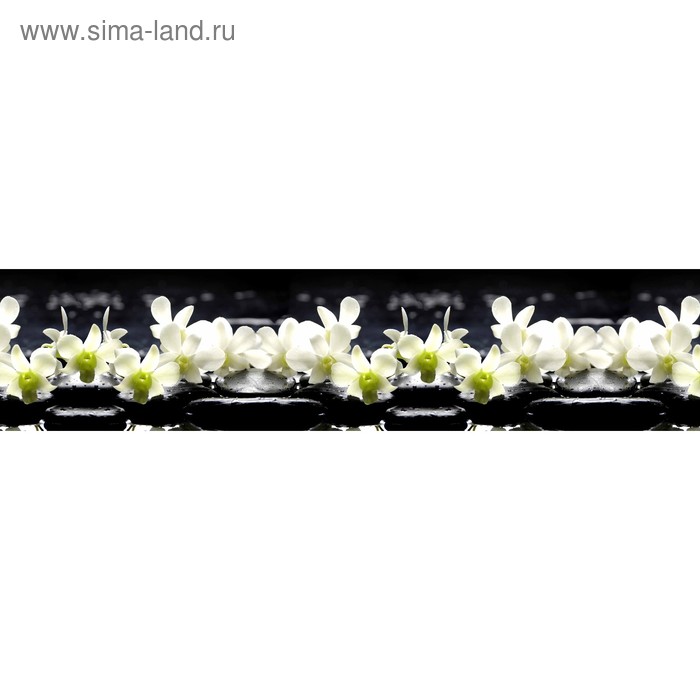 фото Кухонный фартук 2600х600 мм, закалённое стекло 4 мм, 6 отверстий под крепёж, цвет цв0251