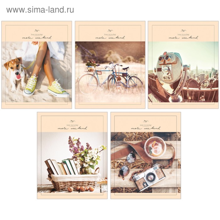 Тетрадь 48 листов в клетку «Стиль.More weekend", обложка мелованный картон, ВД-лак, блок офсет, МИКС
Тетрадь 48 листов в клетку «Стиль.More weekend", обложка мелованный картон, ВД-лак, блок офсет, МИКС