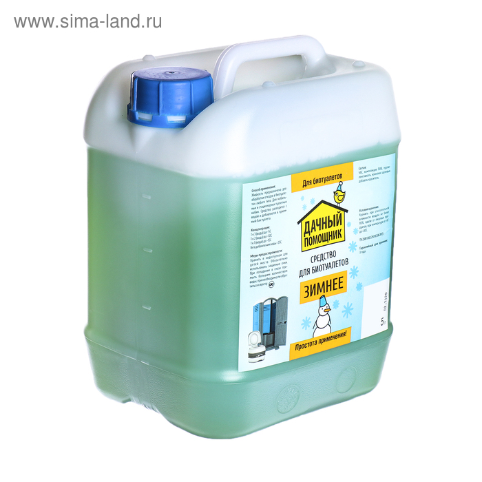 Жидкость ЗИМНЯЯ для биотуалета универсальная, 5 л, «Дачный помощник», концентрат 
Жидкость ЗИМНЯЯ для биотуалета универсальная, 5 л, «Дачный помощник», концентрат