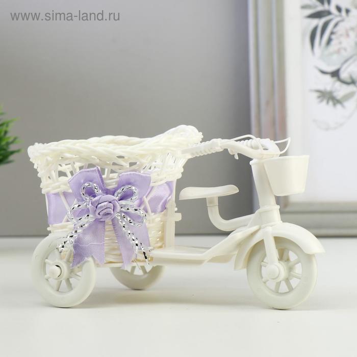 Корзина декоративная "Мопед с фигурным кашпо" МИКС 9х17х9 см 
Корзина декоративная "Мопед с фигурным кашпо" МИКС 9х17х9 см